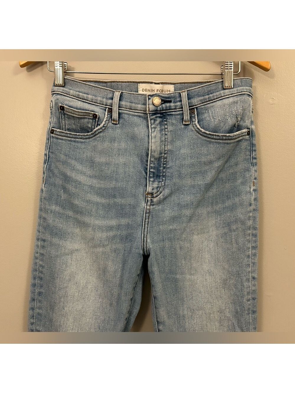 Aritzia Denim Forum The Lola High Rise Sky Blue Jeans Size 29 Skinny - Picture 4 of 10